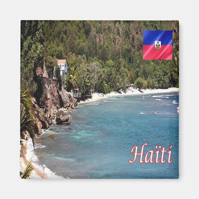 zHT008 HAITI, Cormier Plage, Amerika, Fridge Magnet (Framsidan)