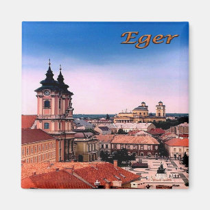 zHU007 EGER BELVAROSA, Ungern, Fridge Magnet