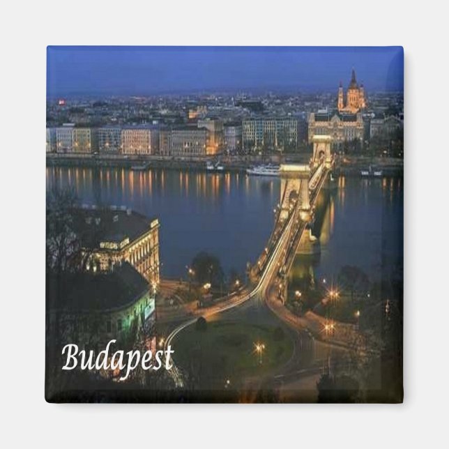 zHU008 BUDAPEST - Ungern - Budapest - Fridge Magnet (Framsidan)