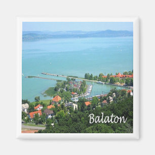 zHU009 BALATON, Ungern, Europa, Frankrike Magnet