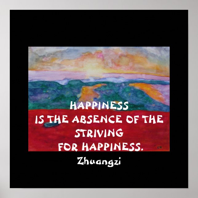 Zhuangzi Quote - Poster (Framsidan)