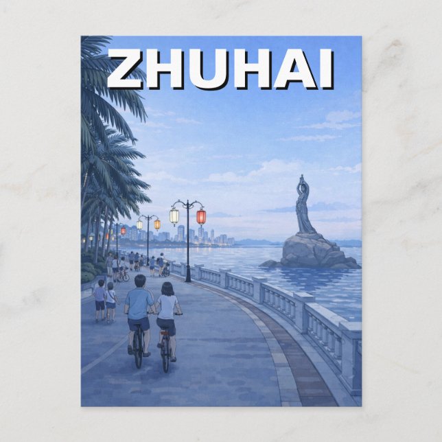 Zhuhai Kina Resa Vykort (Framsida)