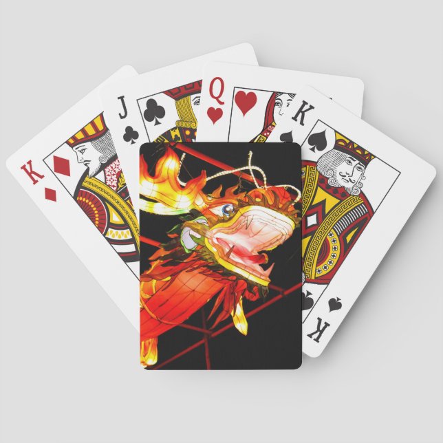 Zhulong elddrake  casinokort (Baksidan)