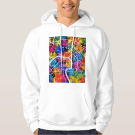 Zhuzhou Kina Stadskarta Hoodie