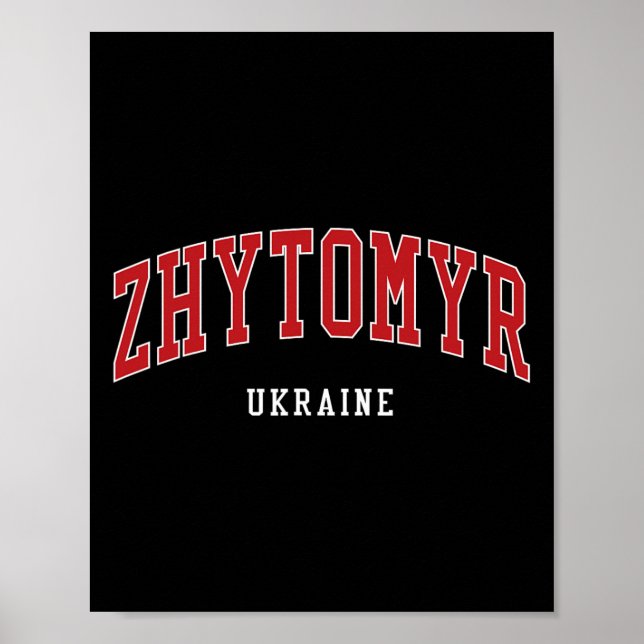 Zhytomyr Ukraina Högskola Universitetsstil  Poster (Framsidan)