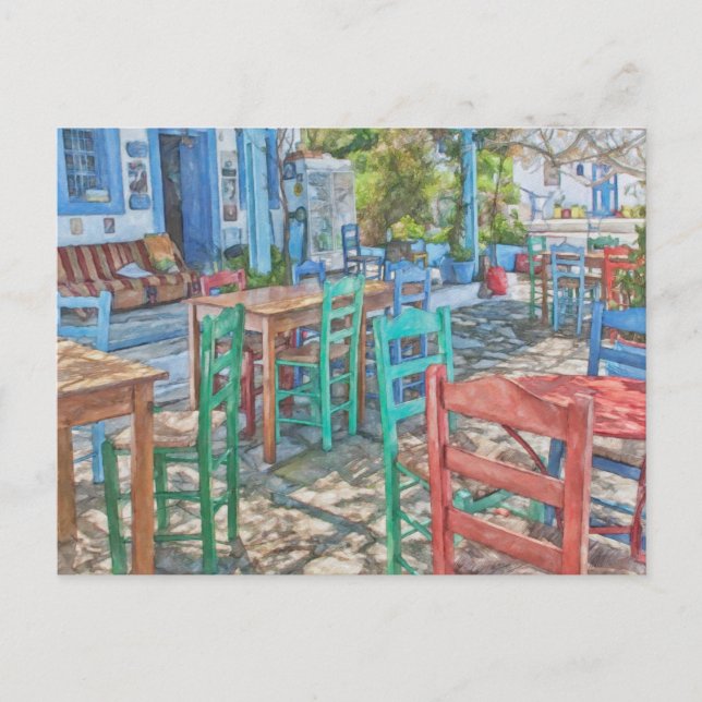 Zia by, Kos ö, Grekland Vykort (Framsida)