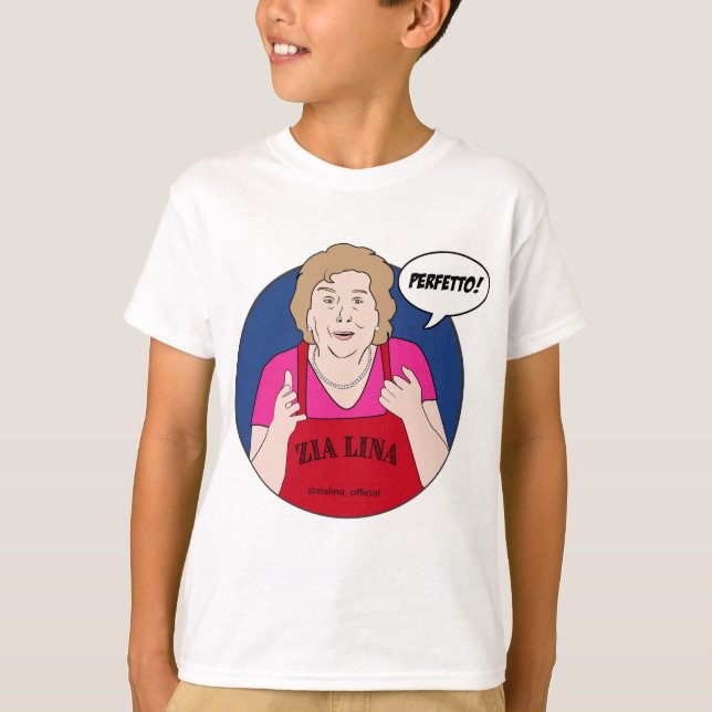 Zia Lina "Perfetto!" KIDS T-shirt (Framsida)