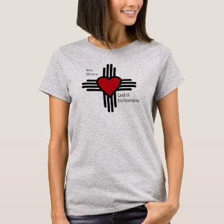Zia Sol-symbol med hjärtat av New mexico T Shirt