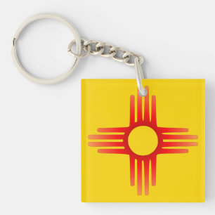Zia solsymbol Keychain