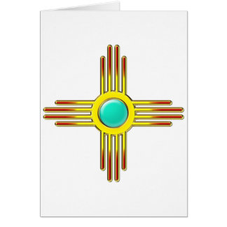 Zia Sonne - Zia Pueblo - Kraft Symbol Hälsningskort