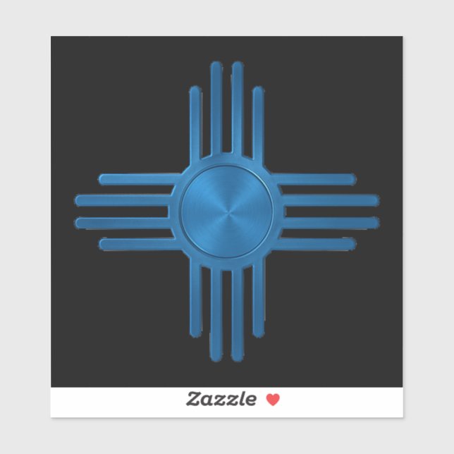 Zia Sun Blue  Klistermärken (Ark)