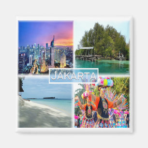 zID004 JAKARTA, Macan, Sepa, Fridge Magnet