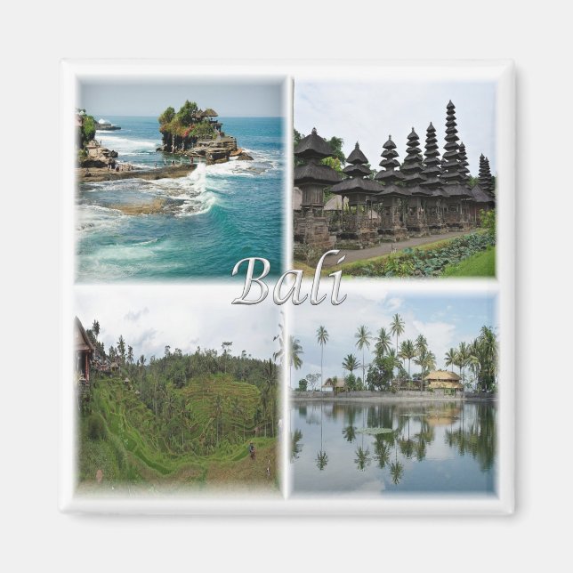 zID007 BALI, Indonesien, Asien, Fridge Magnet (Framsidan)