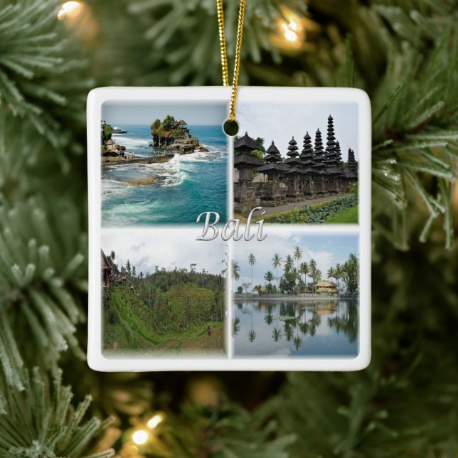 zID007 BALI, Indonesien, Asien, Julgransprydnad Keramik (Träd)