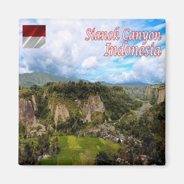 zID011 CANYON DE SIANOK Le Bukittinggi, Kylskåp Magnet (Framsidan)