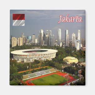 zID013 JAKARTA, City Stadium, Indonesien, Fridge Magnet