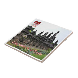 zID019 PURA TAMAN AYUN Temple, Bali, Indonesien. Kakelplatta