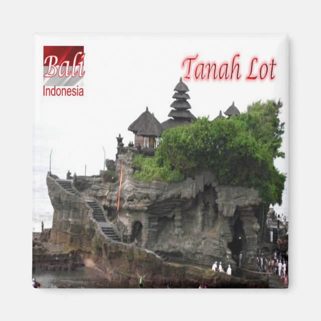 zID020 TANAH LOT Bali. Indonesien, Asien, Fridge Magnet (Framsidan)