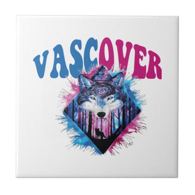Zidika vascover varg  Viktig Kakelplatta (Framsidan)