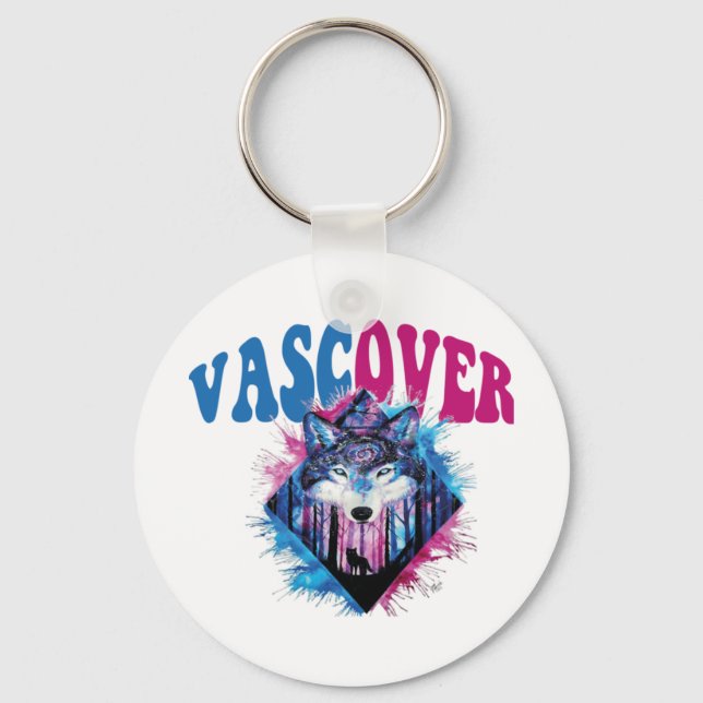 Zidika vascover varg  Viktig Nyckelring (Framsida)