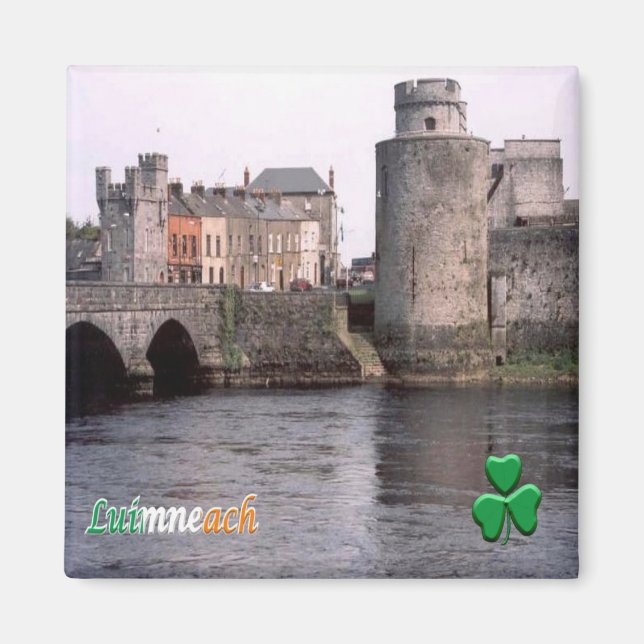zIE004 LIMERIK, Luimneach, Irland, Fridge Magnet (Framsidan)