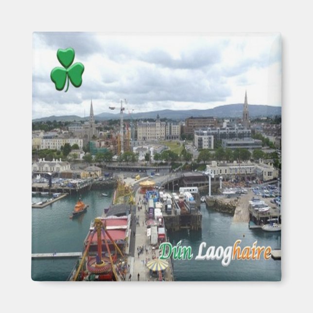 zIE006 DUN LAOGHAIRE Ireland, Fridge Magnet (Framsidan)