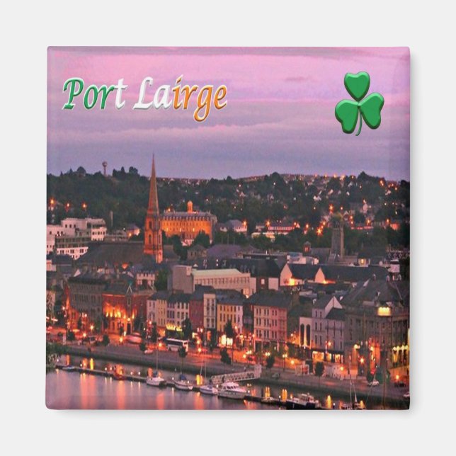 zIE007 WATERFORD, PORT LAIRGE, Irland, Fridge Magnet (Framsidan)