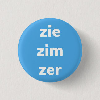 Zie/Zim/Zer Pronouns Pin, Button Knapp