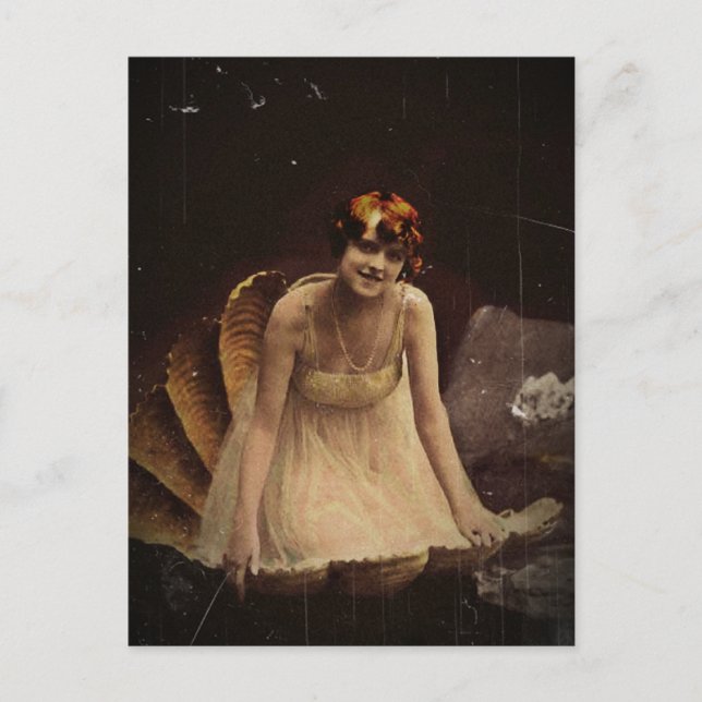 Ziegfeld Actress i Seashell Vykort (Framsida)