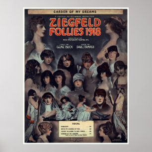 ZIEGFELD FOLLIES 1918 POSTER