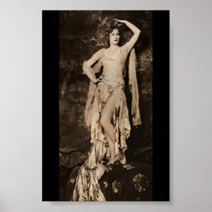 Ziegfeld Follies Girl Blanche Satchell 1920-talet Poster