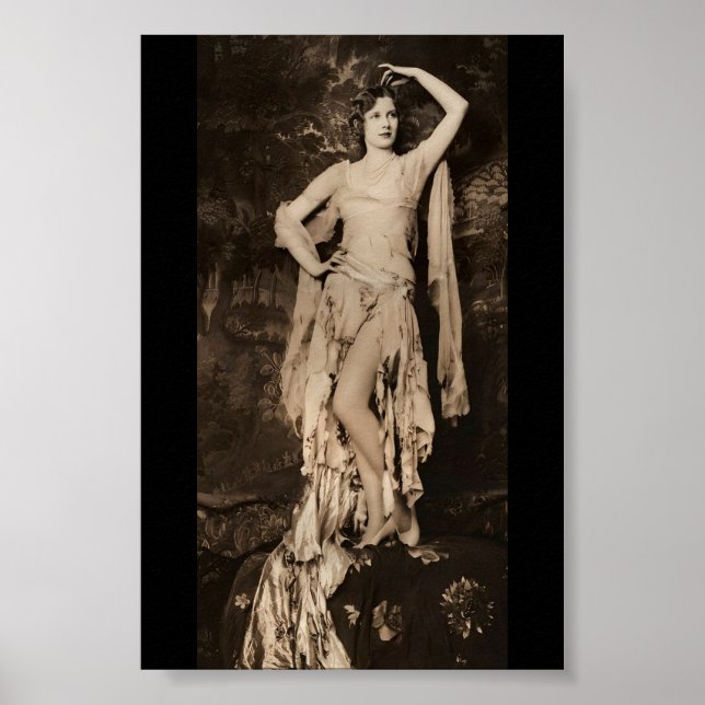 Ziegfeld Follies Girl Blanche Satchell 1920-talet Poster (Framsidan)