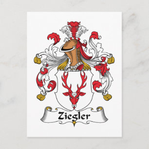 Ziegler Family Crest Vykort