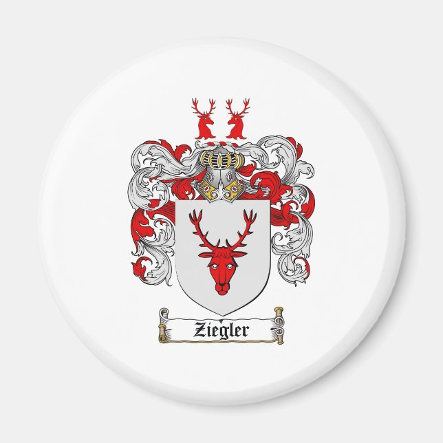Ziegler Jackar om Arm/Ziegler-familjekort Magnet (Framsidan)