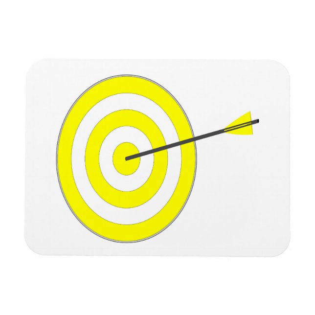 Zielscheibe mit Pfeil Magnet (Horisontell)