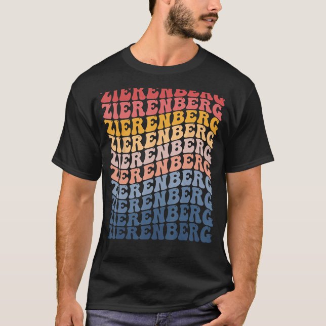 Zierenberg City Groovy Retro T Shirt (Framsida)