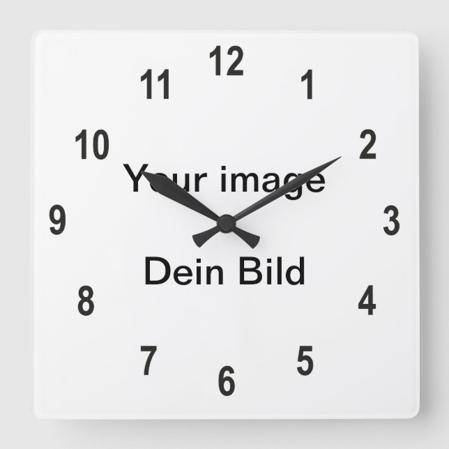 Ziffernblatt für Uhr Fyrkantig Klocka (Framsida)