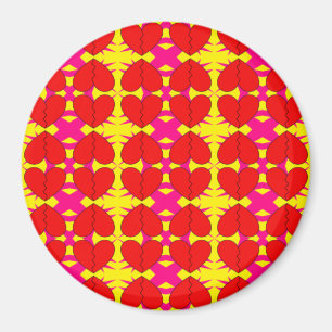Zig-n-Zag Broken Hearts Magnet