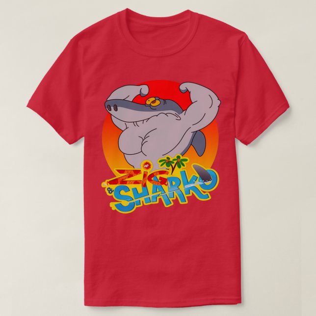 Zig och Sharko Games a Zig and Sharko Games 1 T Shirt (Design framsida)