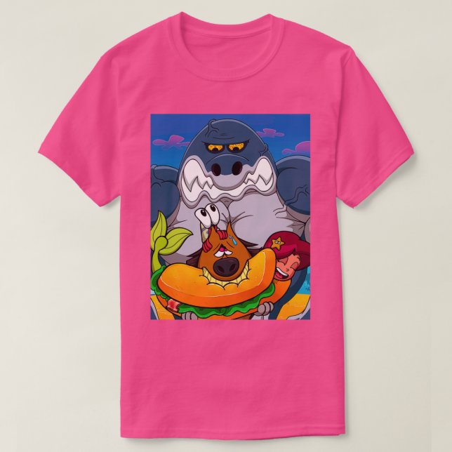 Zig och Sharko och sjöjungfrun T Shirt (Design framsida)
