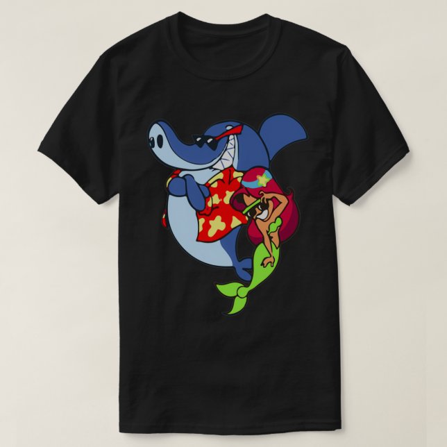 Zig och sharko zig sharko sharko zig 2 t shirt (Design framsida)