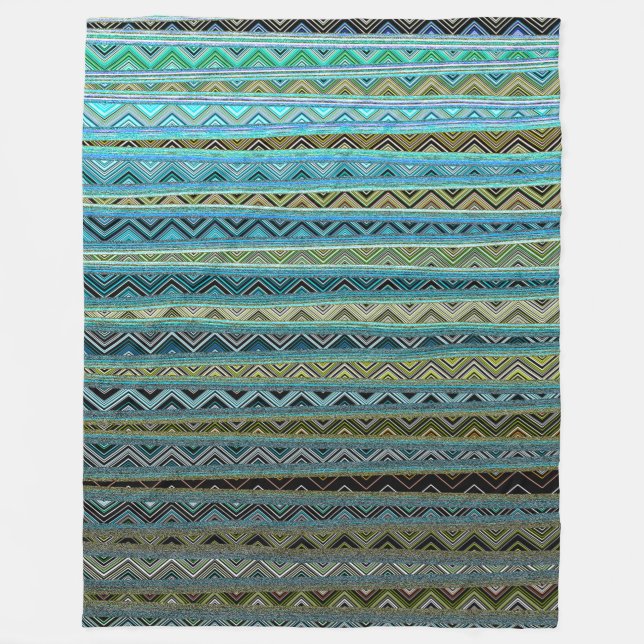 ZIG SOM ZAGGING I DET SJÄTTE UNIVERSUM FLEECEFILT (Framsidan)