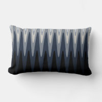 Zig Zag Black White Grått Navy Blue Beige Mönster