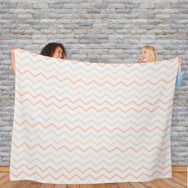 Zig-Zag Blanket in Soft Colors Fleecefilt (Skapare uppladdad)