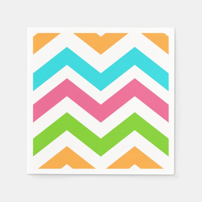 Zig Zag Egg Paint Pappersservett (Framsidan)