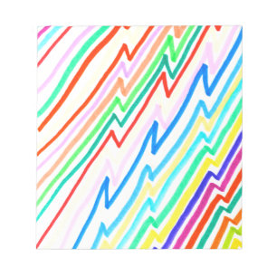 Zig Zag Line Färg Anteckningsblock