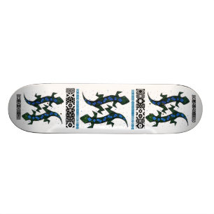 ZIG ZAG lizzard Old School Skateboard Bräda 18 Cm