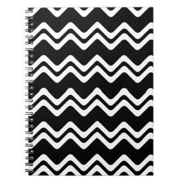 Zig Zag Mönster med dubbla Färgader Anteckningsbok