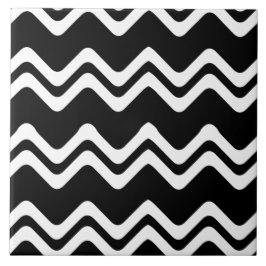 Zig Zag Mönster med dubbla Färgader Kakelplatta