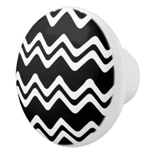 Zig Zag Mönster med dubbla Färgader Knopp